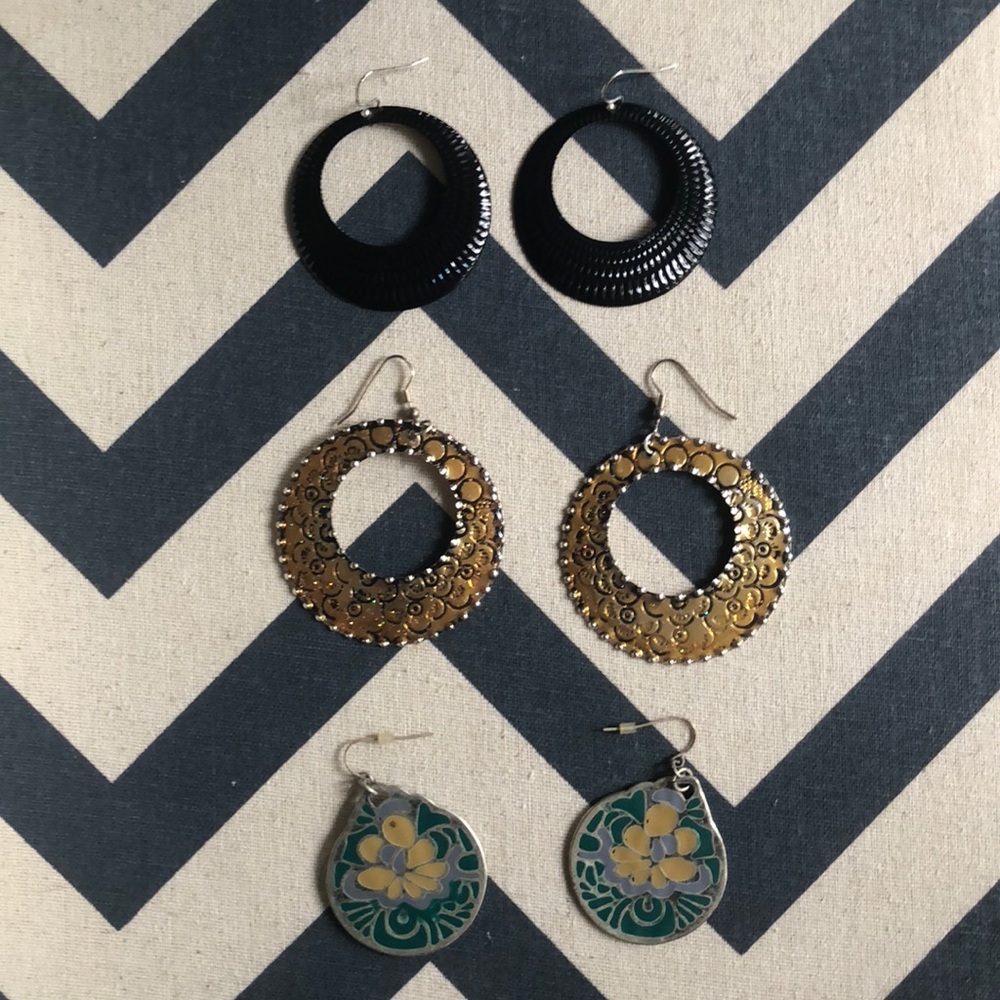 Forever 21 bundle of 3 pairs of Earrings